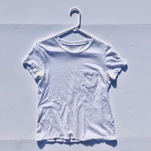 Madewell White Crewneck Tee, S